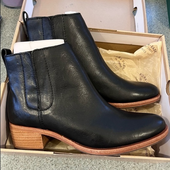 NIB Kork-Ease Mindo Full grain Leather Cushioned Ankle Boots size 8.5 - Picture 5 of 14